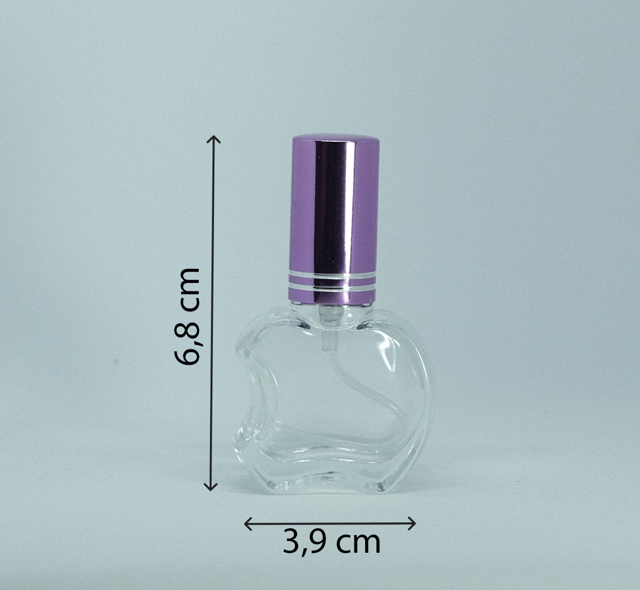 10 ML METAL SPREY VE KAPAKLI ELMA MODELİ ŞİŞE