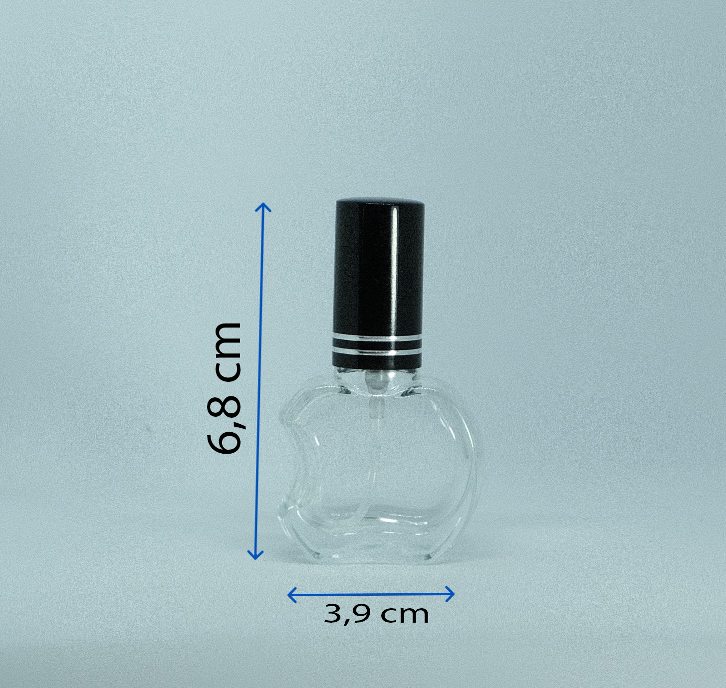 10 ML METAL SPREY VE KAPAKLI ELMA MODELİ ŞİŞE