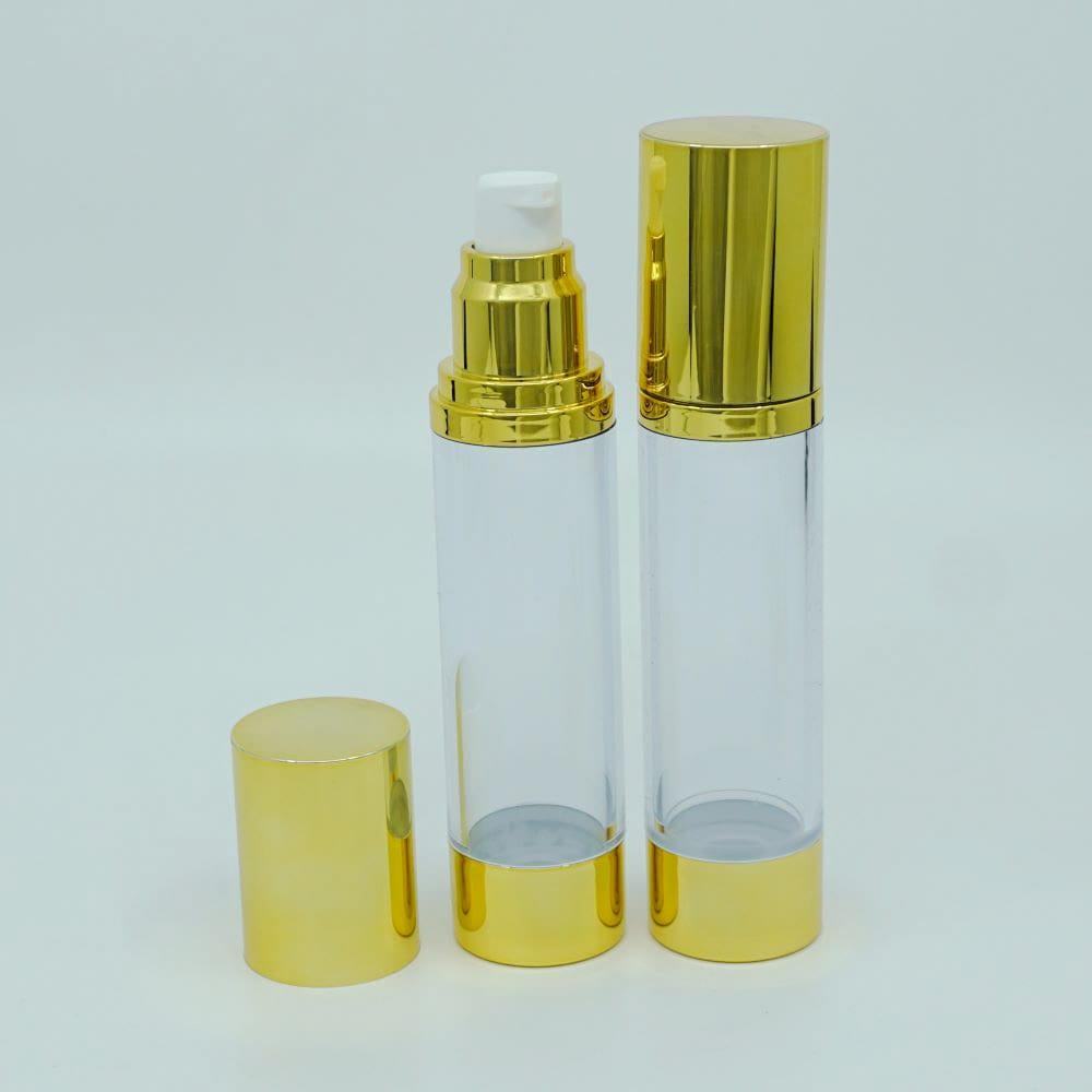 50 ML GOLD PARLAK AİRLESS ŞİŞE